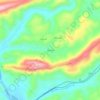 Mappa topografica Winslow, altitudine, rilievo