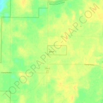 Mappa topografica Randall, altitudine, rilievo