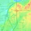 Mappa topografica Washington Park, altitudine, rilievo