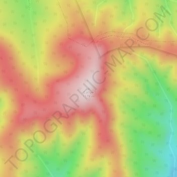 Mappa topografica Сапун, altitudine, rilievo