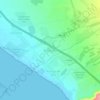Mappa topografica Palma Alta, altitudine, rilievo