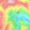 Mappa topografica Pierre Aigue, altitudine, rilievo