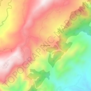 Mappa topografica El Porvenir, altitudine, rilievo