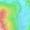 Mappa topografica Oga, altitudine, rilievo