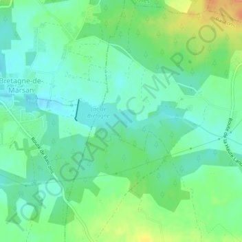 Mappa topografica Observatoire de l’avifaune, altitudine, rilievo