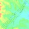 Mappa topografica Dancy, altitudine, rilievo