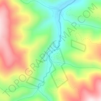 Mappa topografica Orogrande, altitudine, rilievo