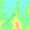 Mappa topografica Carlton, altitudine, rilievo