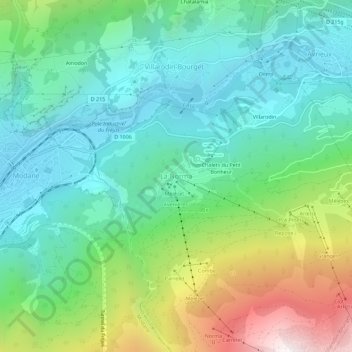 Mappa topografica La Norma, altitudine, rilievo