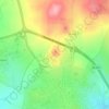 Mappa topografica Alto Eugenio, altitudine, rilievo