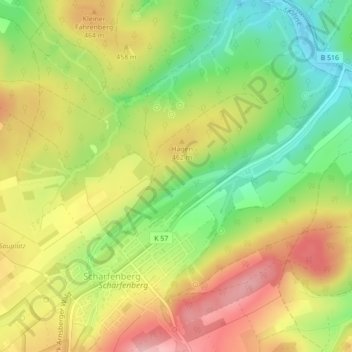 Mappa topografica Brummerhagen, altitudine, rilievo