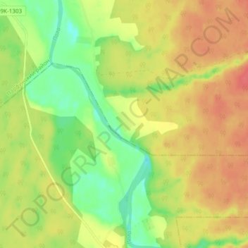 Mappa topografica Городок, altitudine, rilievo