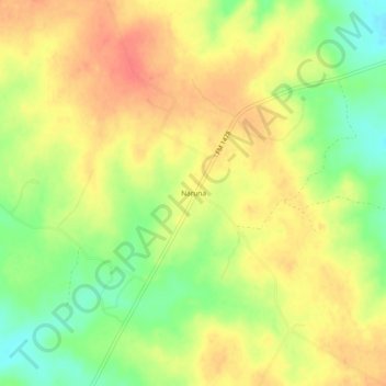 Mappa topografica Naruna, altitudine, rilievo