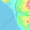 Mappa topografica León Dormido, altitudine, rilievo