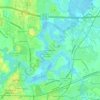 Mappa topografica Willowbrook, altitudine, rilievo