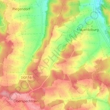 Mappa topografica Mietzing, altitudine, rilievo