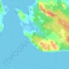 Mappa topografica Lower LaHave, altitudine, rilievo