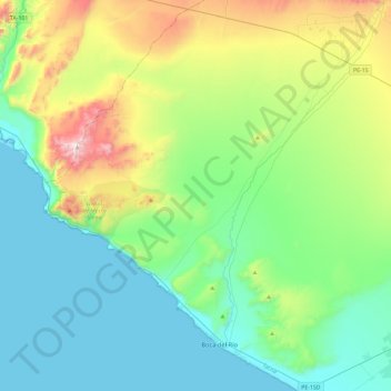 Mappa topografica Sama, altitudine, rilievo