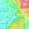 Mappa topografica Marcellina, altitudine, rilievo