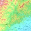 Mappa topografica 涞水县, altitudine, rilievo
