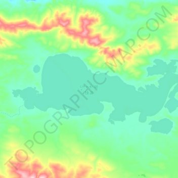 Mappa topografica 明镜湖, altitudine, rilievo