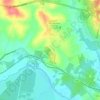 Mappa topografica Karrabin, altitudine, rilievo