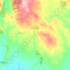 Mappa topografica La Alberca de Záncara, altitudine, rilievo