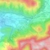 Mappa topografica Forchia, altitudine, rilievo