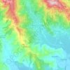 Mappa topografica Montecchia di Crosara, altitudine, rilievo