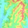 Mappa topografica Soglio, altitudine, rilievo