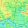 Mappa topografica Richmond District, altitudine, rilievo