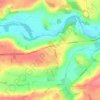 Mappa topografica East Keswick, altitudine, rilievo