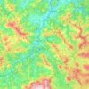Mappa topografica Tolosaldea, altitudine, rilievo