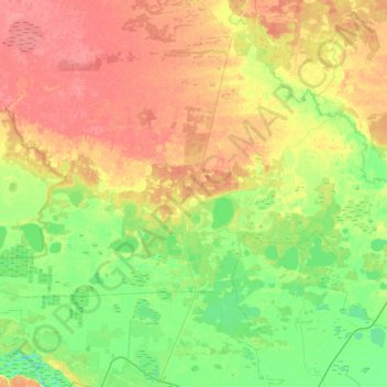 Mappa topografica Тюневское сельское поселение, altitudine, rilievo