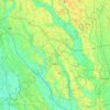 Mappa topografica 坂東市, altitudine, rilievo