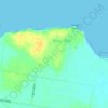 Mappa topografica Tenby Point, altitudine, rilievo