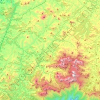Mappa topografica Vale de Bonsucesso, altitudine, rilievo