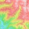 Mappa topografica La Gordolasque, altitudine, rilievo