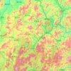 Mappa topografica 三明市, altitudine, rilievo