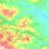 Mappa topografica Oppido Lucano, altitudine, rilievo