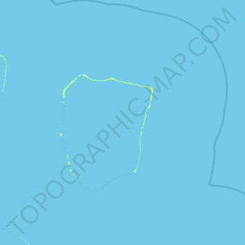 Mappa topografica Apataki, altitudine, rilievo
