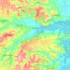 Mappa topografica Goiana, altitudine, rilievo