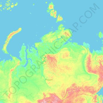 Mappa topografica 克拉斯诺亚尔斯克时间, altitudine, rilievo