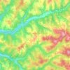 Mappa topografica Marquay, altitudine, rilievo