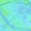 Mappa topografica Hoogvliet, altitudine, rilievo