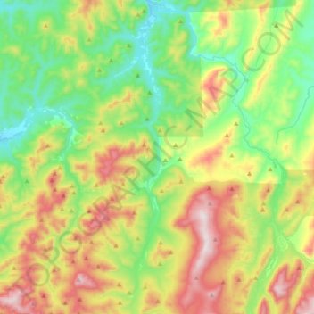 Mappa topografica Чуйка, altitudine, rilievo