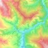 Mappa topografica Rialp, altitudine, rilievo