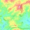 Mappa topografica Calascibetta, altitudine, rilievo