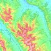 Mappa topografica Viella, altitudine, rilievo