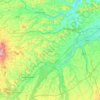 Mappa topografica Bezirk Wels-Land, altitudine, rilievo